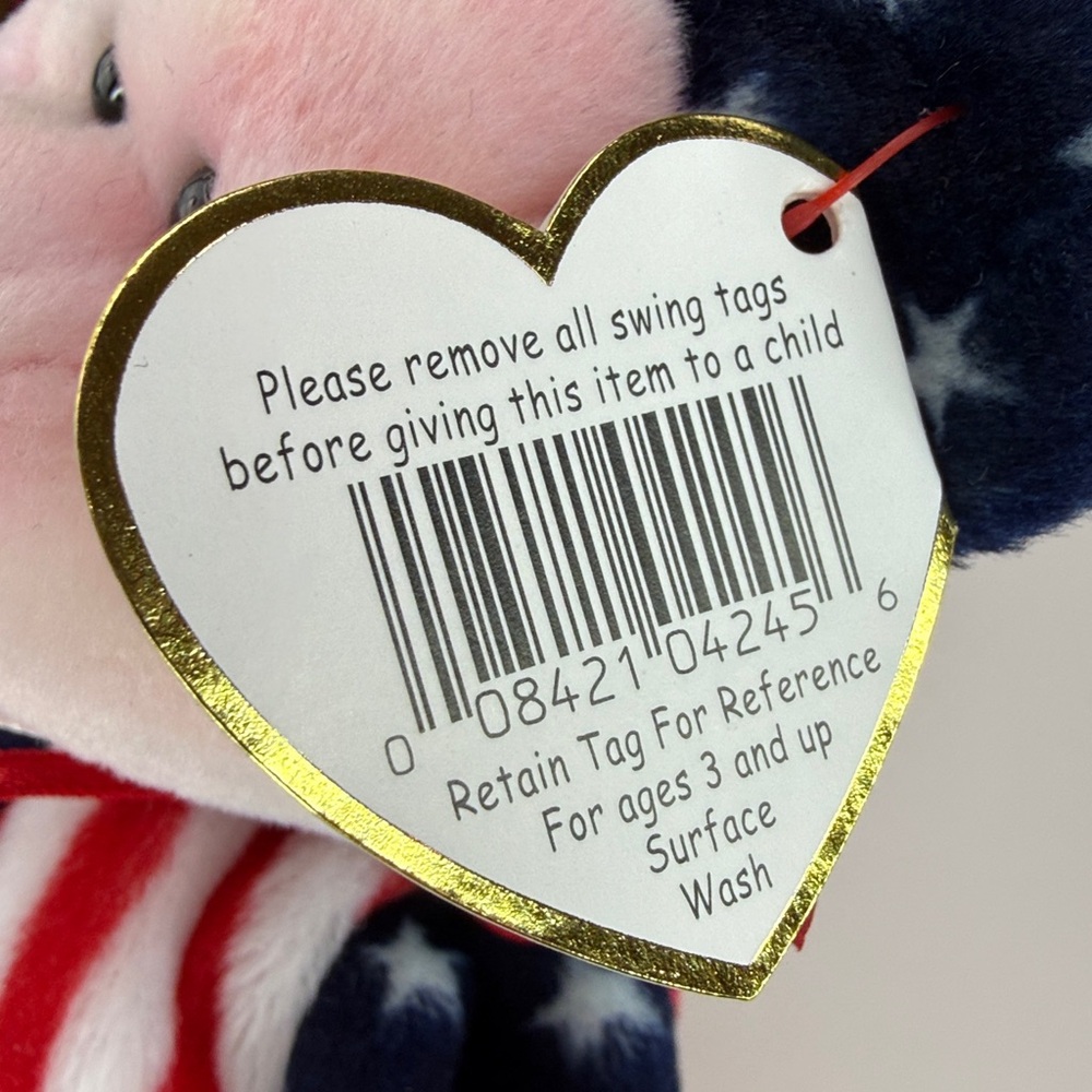 ❤️🇺🇸BEANIE BABY PATRIOTIC BUNDLE - SPANGLE / RIGHTY / LEFTY - Picture 6 of 16